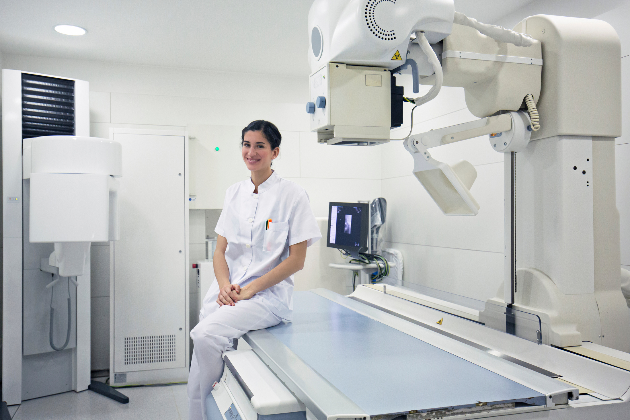 Radiologist standing in radiology department